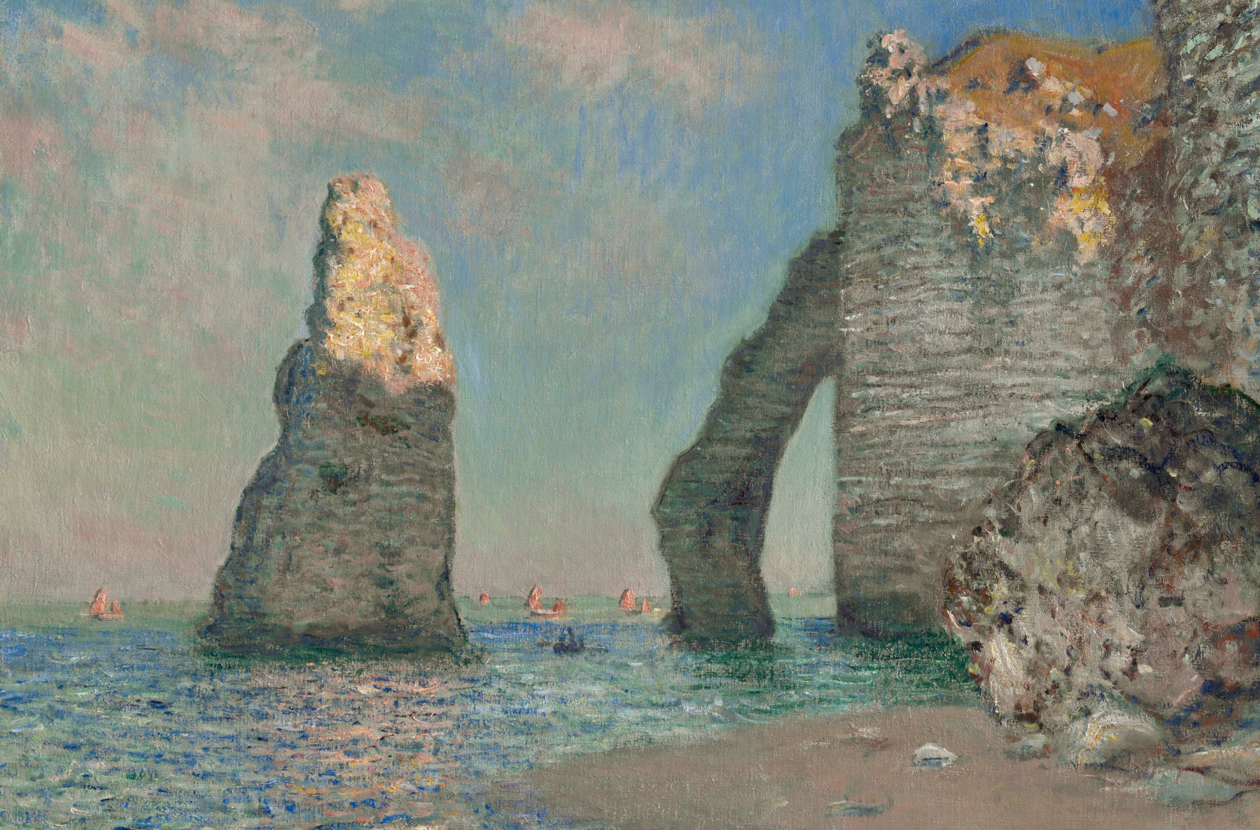 Claude Monet: Étretat, 1885 © The Clark Art Institute, Williamstown